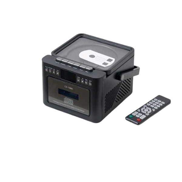 [롯데알루미늄주] CD 라디오 카세트 CD-1980 양방향 블루투스 라디오 CD USB SD플레이어 블랙