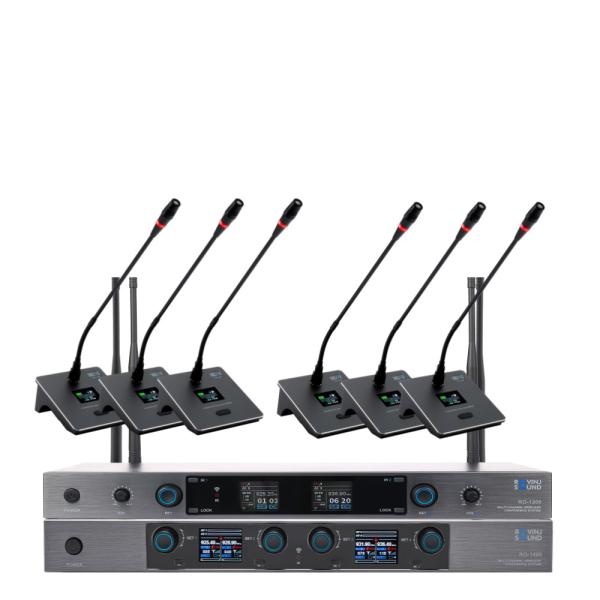 [ROVINJSOUND] 6채널 회의용 충전식 무선구즈넥 마이크 RO-1400G6