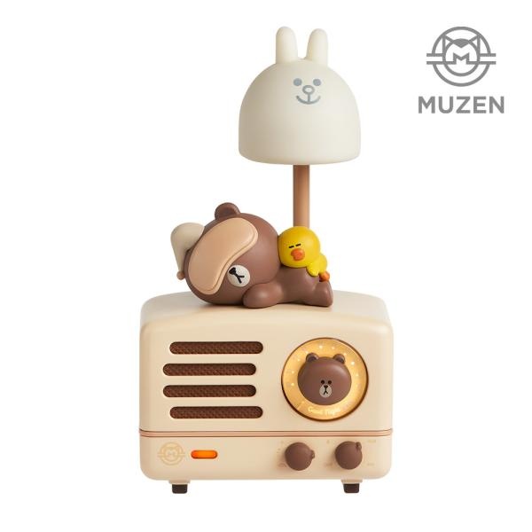 [Muzen] [블루투스 스피커] 뮤젠 MUZEN OTR 메탈 라인프렌즈 FM라디오 스피커 MW-2AI [안테나+무드등 악세서리 포함]