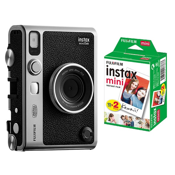 [FUJIFILM] 인스탁스 미니 에보 (mini Evo)+미니필름 2팩(20매) C타입  블랙