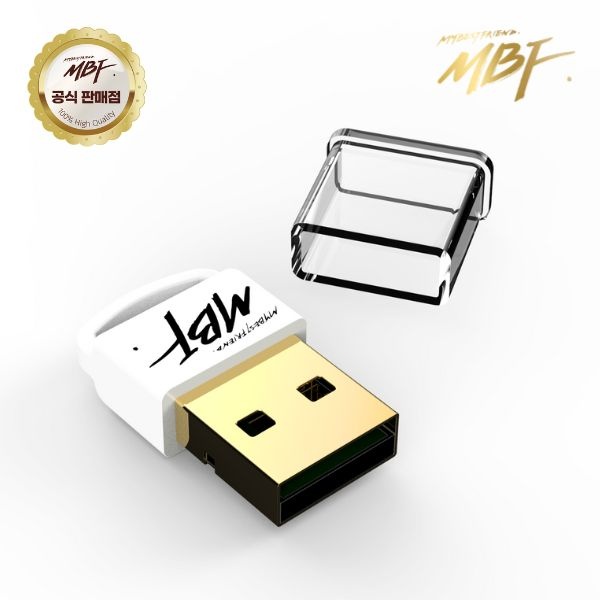 [MBF] 엠비에프 USB 블루투스 동글 5.4 화이트 MBF-BT54WH