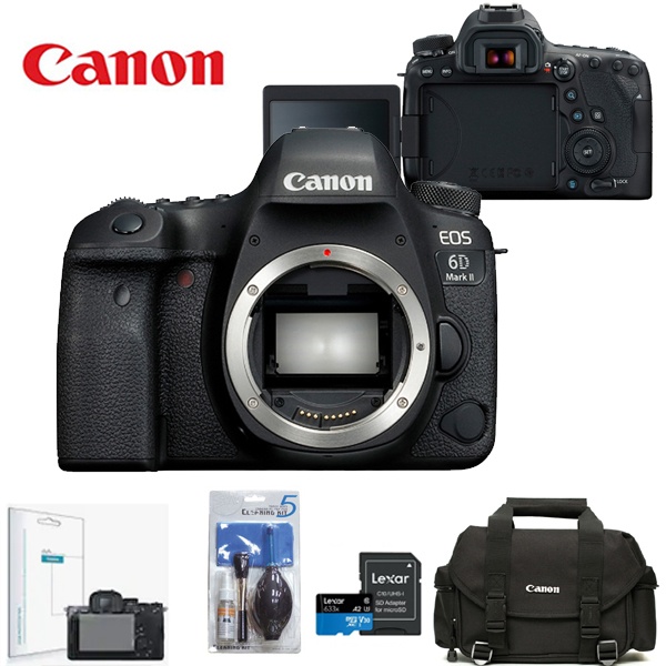 [Canon] EOS 6D Mark II BODY+LCD보호필름+정품DSLR가방+크리닝킷+SD128GB 메모리풀패키지