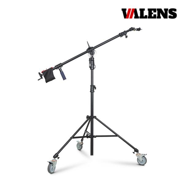 [VALENS] 발렌스 PRO-3180S 핸들 기어식 헤비 붐스탠드 최대 250cm,하중 8kg
