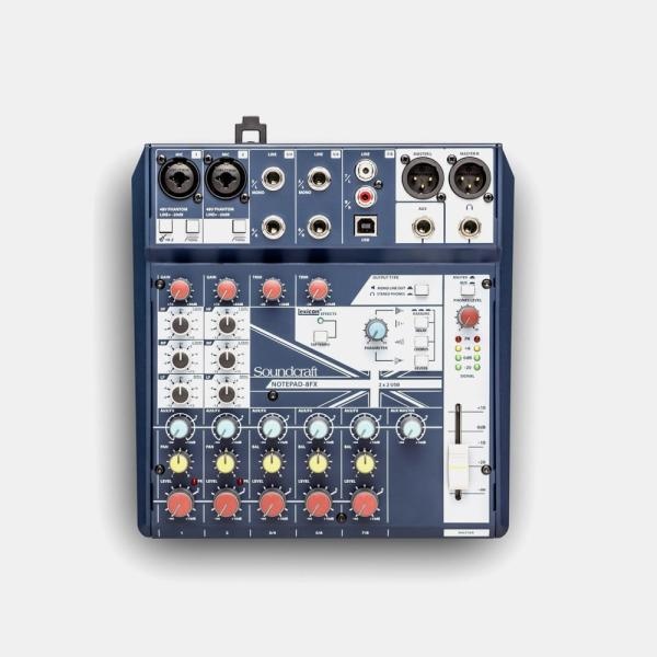 [SOUNDCRAFT] [믹서] 사운드크래프트 Notepad-8FX 아날로그 믹서
