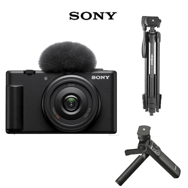 [Sony] ZV-1F+20mm+256GB+GP-VPT2BT슈팅그립+정품가방+삼각대+크리닝킷+보호필름 브이로그패키지 화이트
