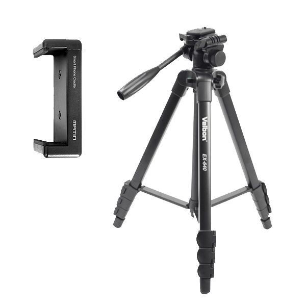 [VELBON] (정품) 벨본 EX640 EX-640 4단삼각대 + 스마트폰거치대