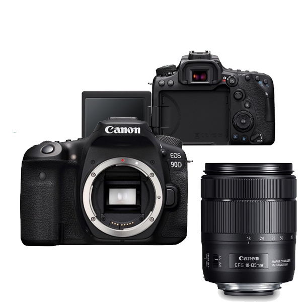 [Canon] EOS 90D + 18-135mm IS USM KIT + LCD보호필름 + 64GB 풀패키지  [캐논코리아 정품]