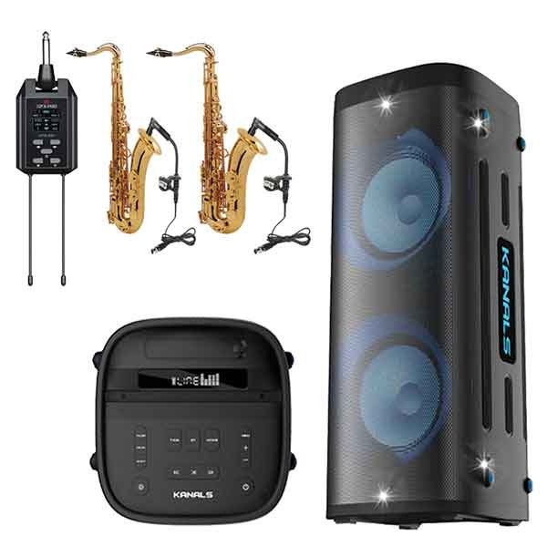 [Kanals] 카날스 BTS-8800  DYW-850  색소폰마이크2개  블루투스 충전용 뮤직 스피커 시스템 학교 이벤트 소규모행사