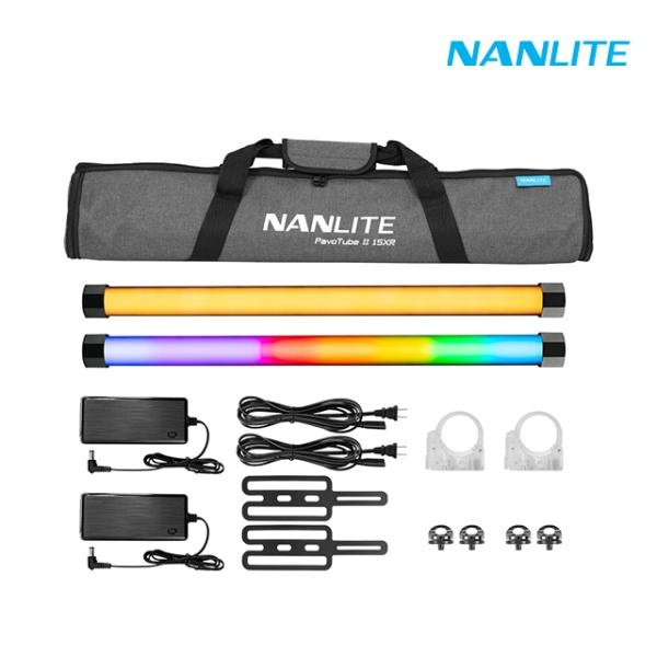 [NANLITE] 난라이트 파보튜브II 15XR 2라이트 키트 RGB조명 PavoTubeII 15XR