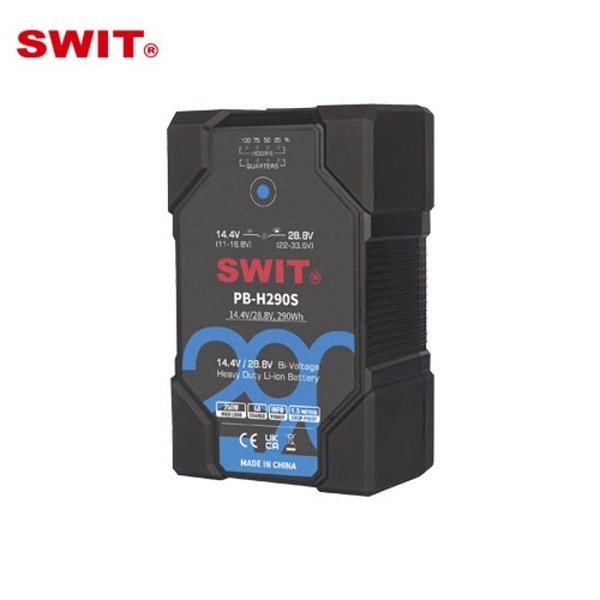 [swit] 스위트 SWIT PB-H290S / V마운트 배터리 대용량 290Wh 20A 이중전압 배터리