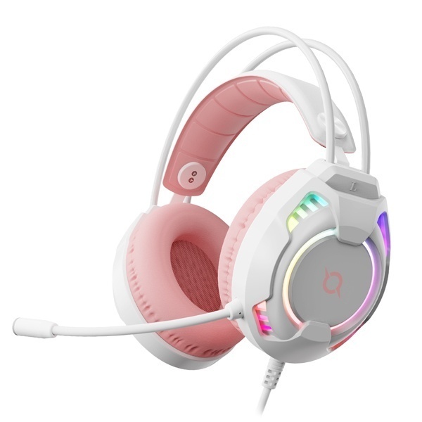 [COX] [헤드셋] 콕스 V800 가상 7.1 ENC RGB 진동 게이밍 헤드셋  [화이트]