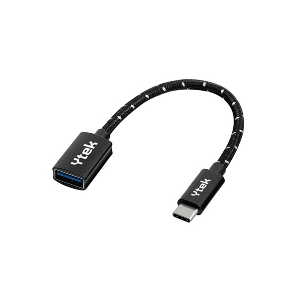 [Ytek] Type-C OTG 변환 케이블 젠더 3.2 GEN2 10Gbps 15CM [YT-ACG202]