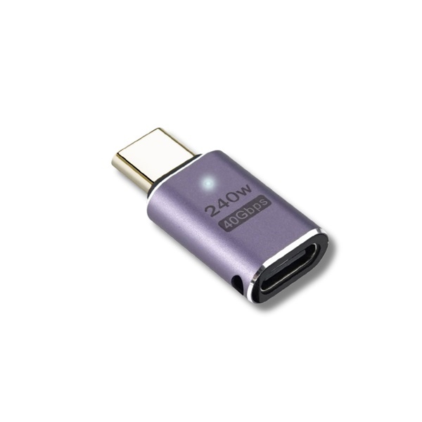 [Ytek] USB4 C타입 젠더 썬더볼트 3/4 240W 40Gbps 8K 충전  [일자연장 M/F] [YT-U4G01]