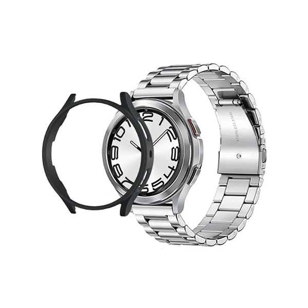 [UBACC] 하드 케이스+원터치 메탈 스트랩  [갤럭시워치6 클래식] [47mm]