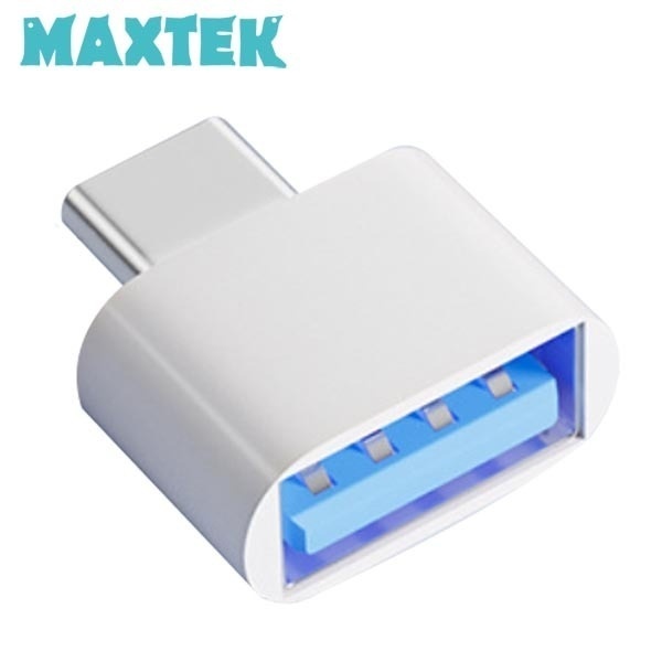 [MAXTEK] USB-A 2.0 to Type-C 3.1 F/M OTG 변환젠더,  MT025 [화이트]
