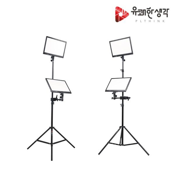 [유쾌한생각] 룩스패드K63H 4등 투스탠드 세트 사진 영상 촬영 LED 조명
