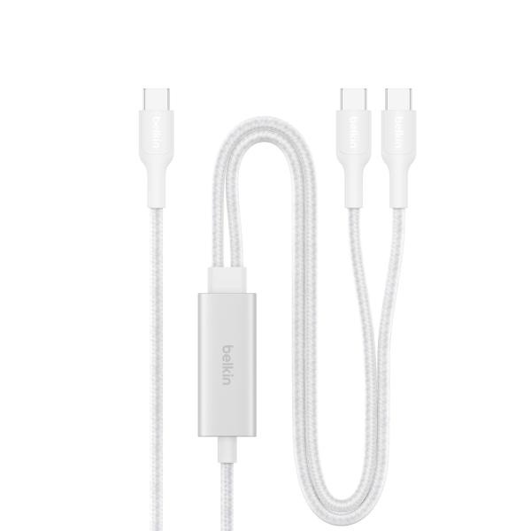 [Belkin] Type-C 브레이디드 초고속 충전 케이블,  CAC004fq1.5MWH [화이트/1.5m]