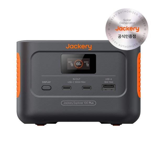 [JACKERY] 잭커리 100Plus, 30000mAh 인산철 파워뱅크 보조배터리 PD 128W 고속 충전