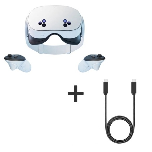 [Meta] Meta Quest 3S 메타퀘스트 VR 기기  [256GB][본품+USB3.2 Gen2 C to C타입 20Gbps 100W 고속충전 PD 케이블 1m]