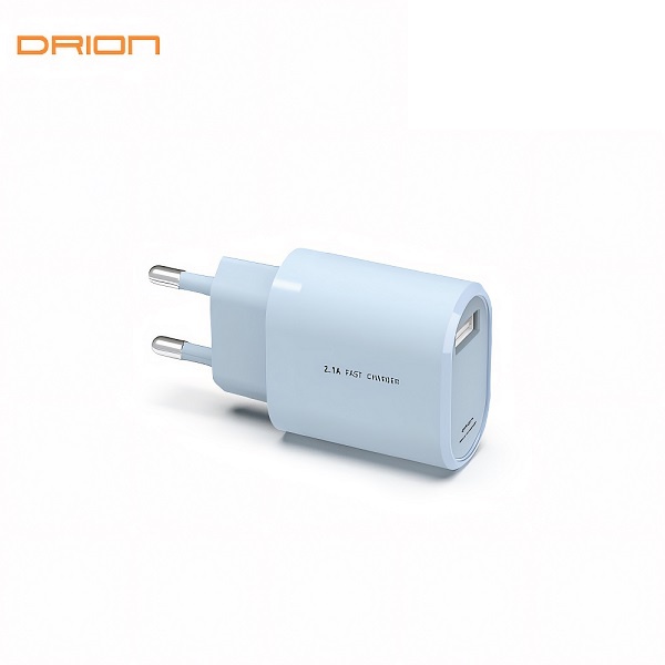 [DRION] 드리온 가정용 충전기 2.1A USB1구 [애쉬블루]  [케이블 미포함][DR-211-T1(T7,T9)]