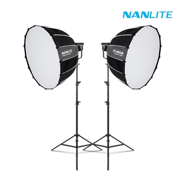 [NANLITE] 난라이트 포르자300II 소프트박스90 투스탠드 세트 스튜디오 LED 조명 Forza300II