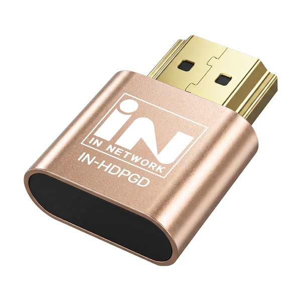 [인네트워크] HDMI 2.0 더미 플러그, 골드메탈, IN-HDPGD / ING031