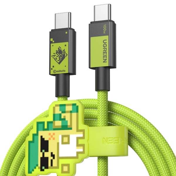 [Ugreen] C타입 to C타입 고속 충전 케이블, 유그린 x 원신 키니치 쿠훌 아쥬 콜라보 100W PD  1m U-45063