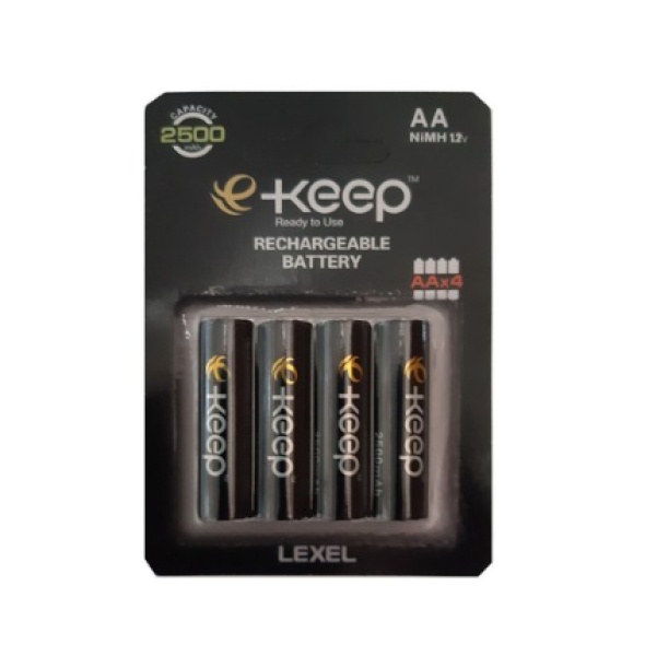 [LEXEL BATTERY] 렉셀 e-keep 충전지  [2500mAh/AA형/4알]