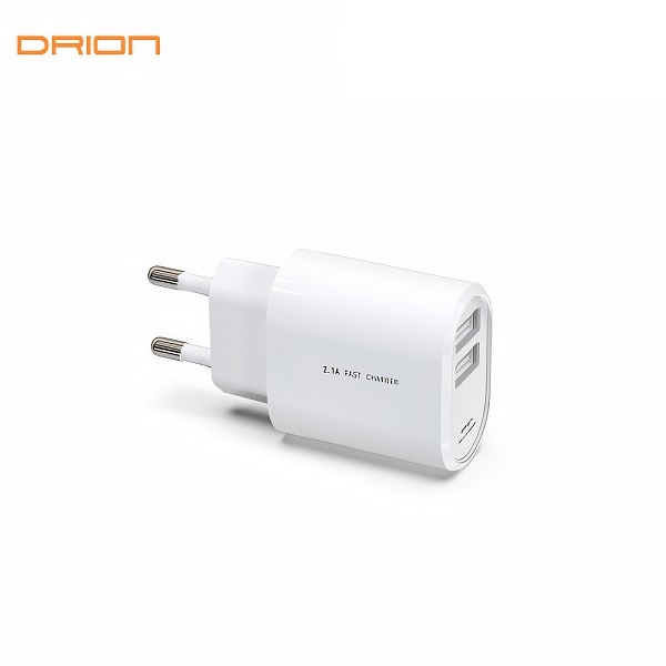 [DRION] 드리온 가정용 충전기 2.1A USB2구 [화이트]  [케이블 미포함][DR-212-T1(T7,T9)]