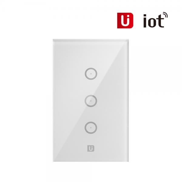 [서진네트웍스] 유아이오티 UIOT-SW30S 홈IoT 3구 스마트 벽스위치 Zigbee방식