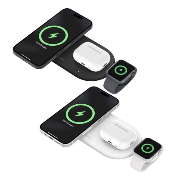 [Belkin] 벨킨 Qi2 15W 마그네틱 무선 충전 패드  3in1 [WIZ022qc]
