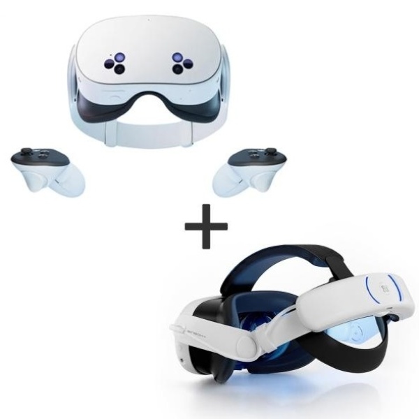 [Meta] Meta Quest 3S 메타퀘스트 VR 기기  [256GB][본품+고용량 배터리 헤드 스트랩 BINBOK VR T3 8000mAh]