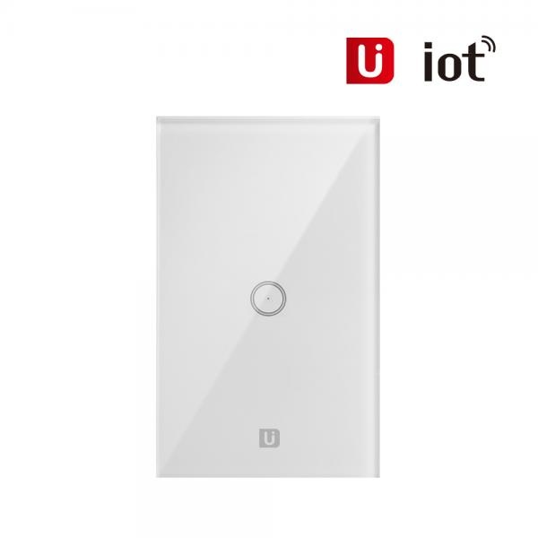 [서진네트웍스] 유아이오티 UIOT-SW10S 홈IoT 1구 스마트 벽스위치 Zigbee방식