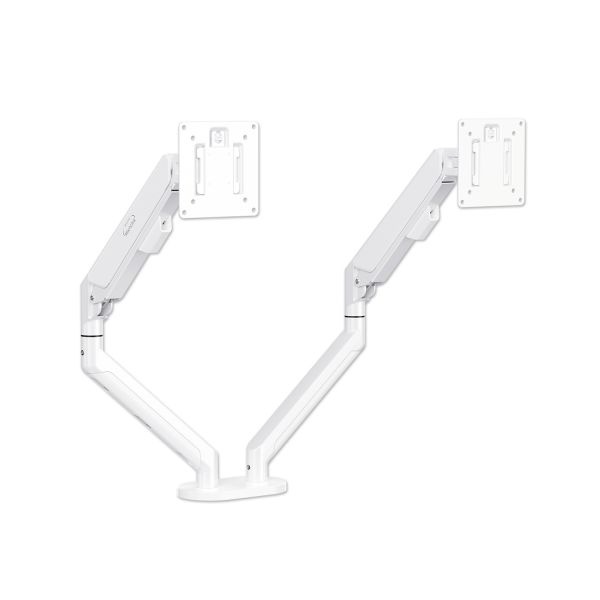 [MachLink] 고중량 듀얼 가스스프링 모니터암, ML-ZD200W [화이트]  ▶ [13~36형] ◀