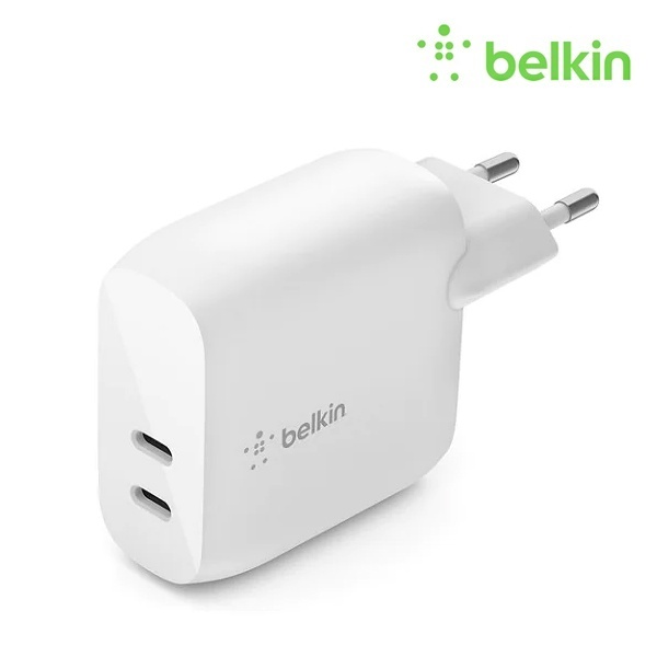 [Belkin] 벨킨 부스트업 40W 듀얼 USB-C PD 3.0 고속 충전기 20W + 20W WCB006