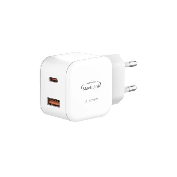 [MachLink] 25W 초고속 충전기 [C타입:1포트/A타입:1포트]  [ML-AC25W]