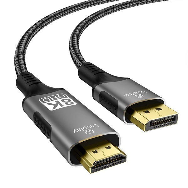 [Ytek] DP To HDMI 2.1 변환 케이블 8K  1M [YT-D2H21-01]