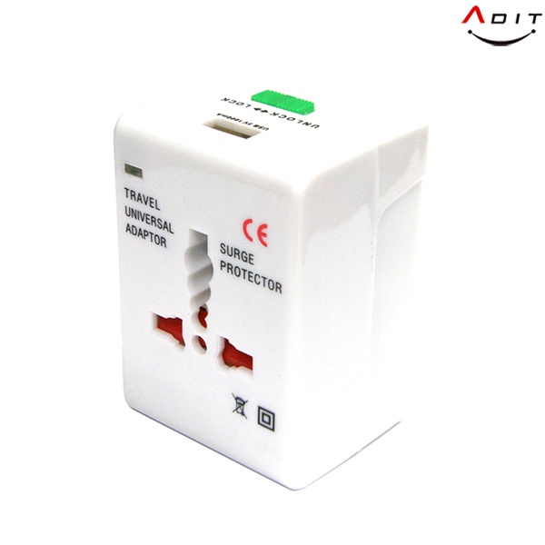 [ADIT] BC0570 / 지프 USB 1구 타입 여행용 어댑터 / 1EA