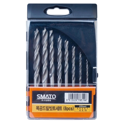 SMATO 목공드릴비트세트 8PCS (샹크1/4)