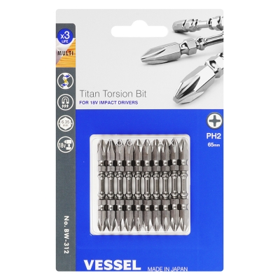 VESSEL BW-312 토션 비트 SET 10PCS