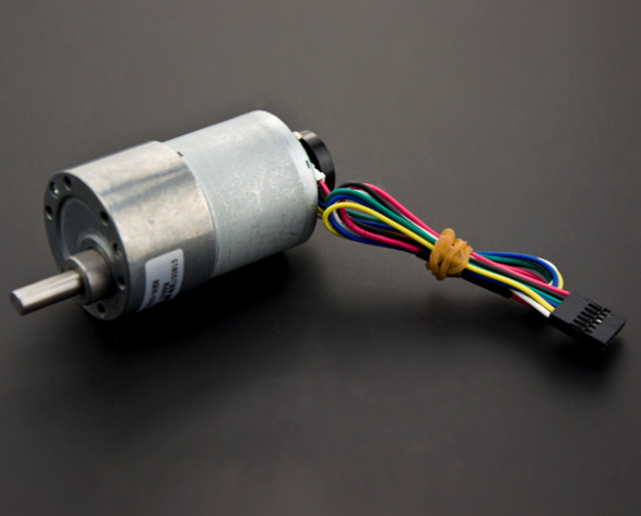 12V DC 모터 123rpm (인코더 포함), DC모터 [FIT0403]