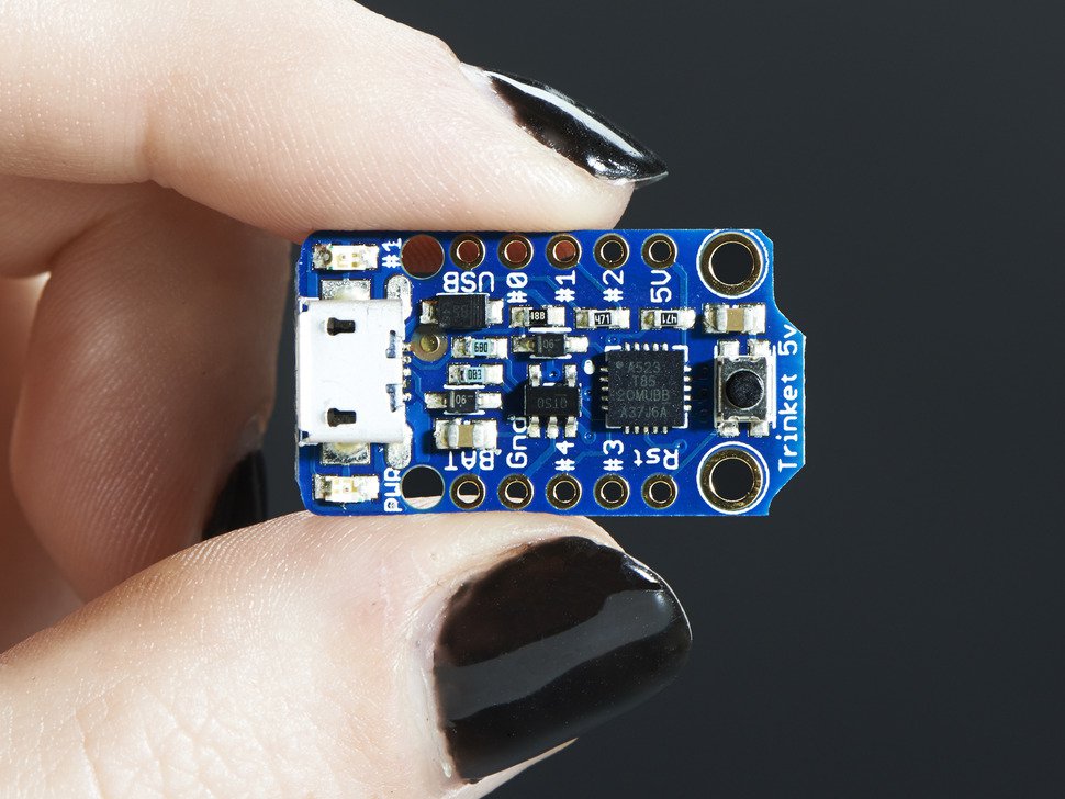 Adafruit 트링켓 - 미니 마이크로컨트롤러 / Adafruit Trinket - Mini Microcontroller - 5V Logic [1501]