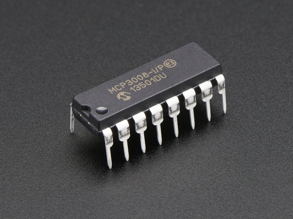 MCP3008 - SPI 인터페이스가있는 8 채널 10 비트 ADC [856]