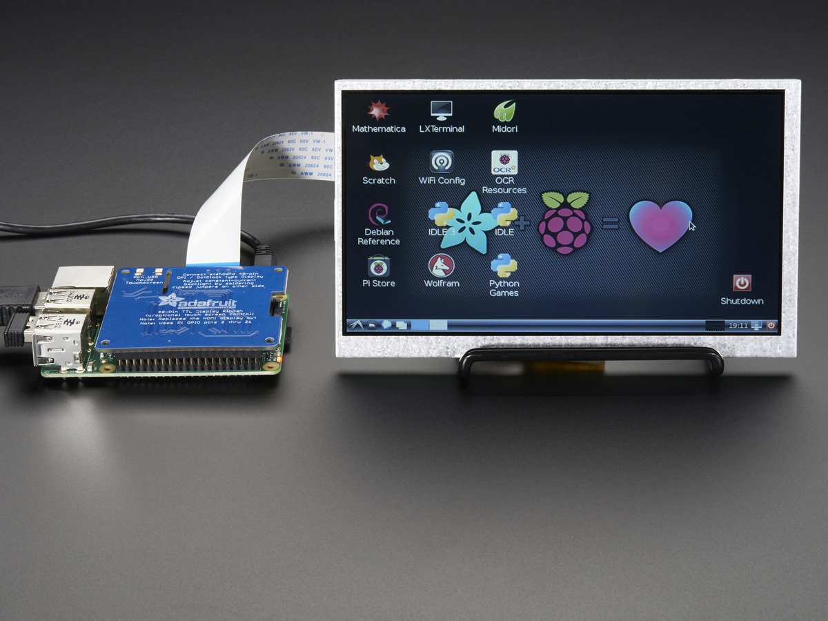 DPI TFT Kippah(라즈베리파이용) / Adafruit DPI TFT Kippah for Raspberry Pi [2454]