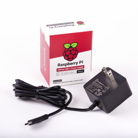 [106990296]Raspberry Pi Official Power Supply 15.3W USB-C with 1.5M Cable