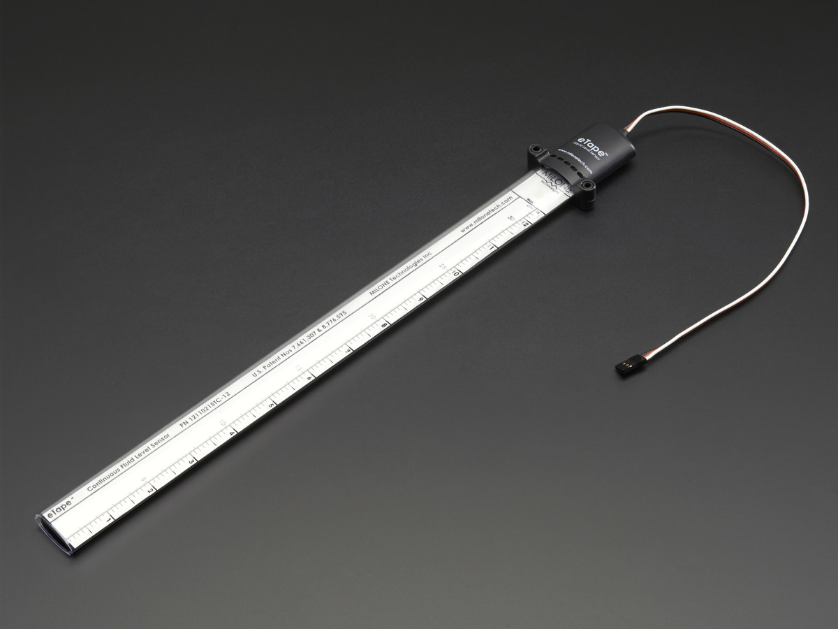 12인치 표준 eTape 액체 레벨 센서(플라스틱 케이스포함) / 12inch Standard eTape Liquid Level Sensor with Plastic Casing [2656]