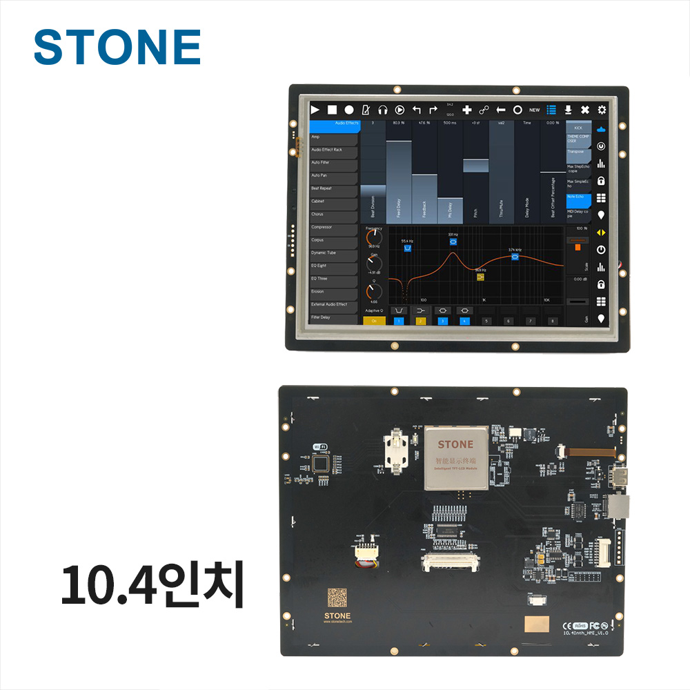 산업용 HMI LCD 디스플레이 10.4인치 1024×768 정전식 STWI104WC-01