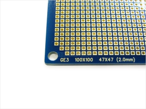 [GE3] 100*100 사각만능기판 _2.00mm_GOLD