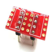 [OP908] Single to Dule Op-Amp Dip Adapter