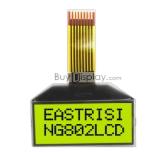Character Display 8x2 LCD Module 3.3v Pinout,Arduino,Black on YG ERC802FYG-1